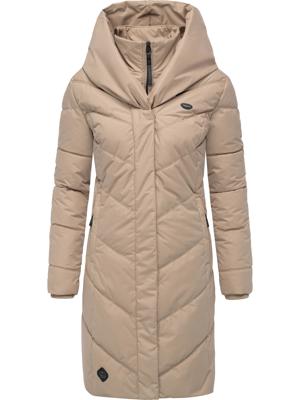 Langer Winter Steppmantel mit Kapuze "Natalka"