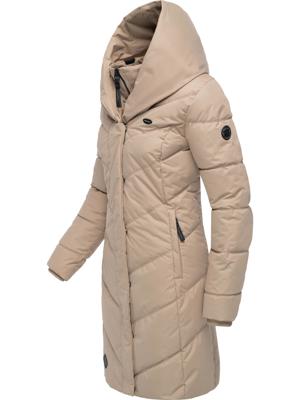 Langer Winter Steppmantel mit Kapuze "Natalka"