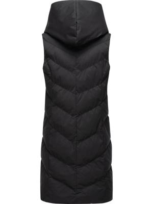 Lange, gefütterte Steppweste mit Kapuze "Natalka Vest"