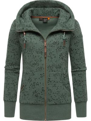 Gemusterte Sweatjacke "Neska Flowery Zip"