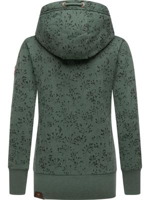 Gemusterte Sweatjacke "Neska Flowery Zip"