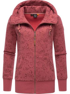 Gemusterte Sweatjacke "Neska Flowery Zip"