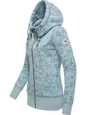 Gemusterte Sweatjacke "Neska Flowery Zip"