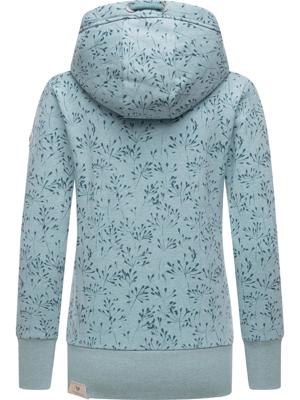 Gemusterte Sweatjacke "Neska Flowery Zip"