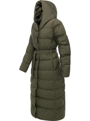 Langer wasserdichter Wintermantel mit Bindegürtel "Niani Long"