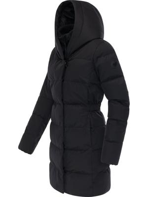 Warmer Winter Steppmantel mit hohem Kragen und Kapuze Niani YOUMODO