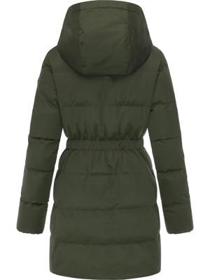 Warmer Winter Steppmantel mit hohem Kragen und Kapuze Niani YOUMODO