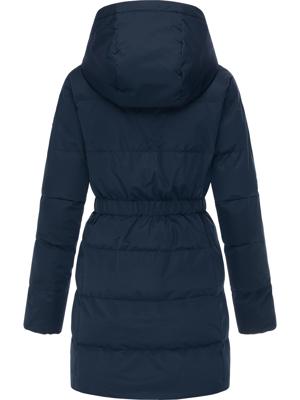Warmer Winter Steppmantel mit hohem Kragen und Kapuze Niani YOUMODO
