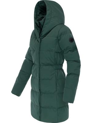 Warmer Winter Steppmantel mit hohem Kragen und Kapuze Niani YOUMODO