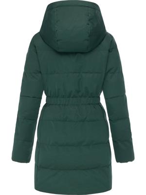 Warmer Winter Steppmantel mit hohem Kragen und Kapuze Niani YOUMODO