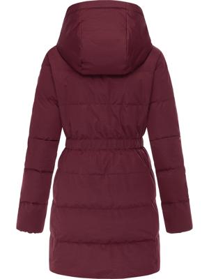 Warmer Winter Steppmantel mit hohem Kragen und Kapuze Niani YOUMODO