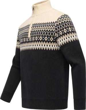 Norweger Strickpullover mit Zipper Norwaian
