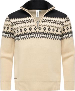Norweger Strickpullover mit Zipper Norwaian