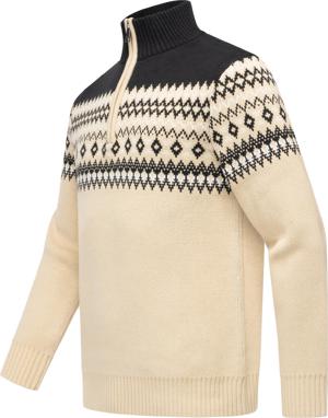 Norweger Strickpullover mit Zipper Norwaian