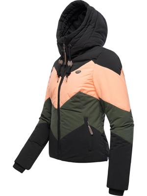 Winter Steppjacke Multicolor mit Kapuze "Novva Block"