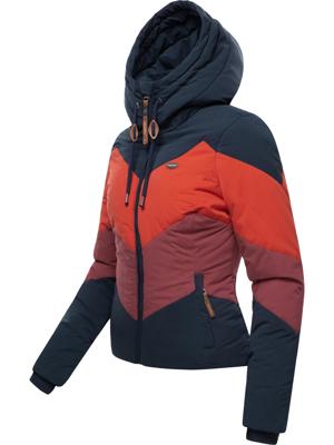 Winter Steppjacke Multicolor mit Kapuze "Novva Block"