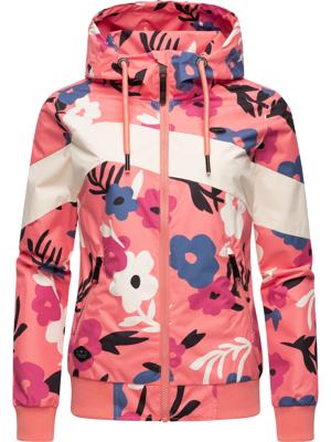 Leichte Übergangsjacke mit Alloverprint "Nuggie Block Flower"