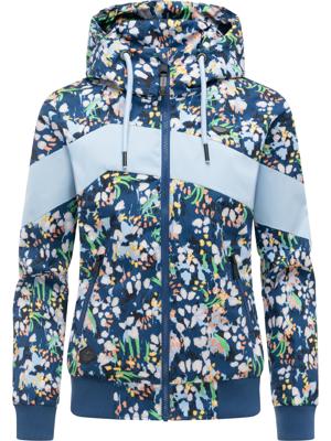 Leichte wasserdichte  Übergangsjacke mit Alloverprint "Nuggie Block Flower"