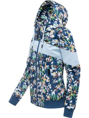 Leichte wasserdichte  Übergangsjacke mit Alloverprint "Nuggie Block Flower"