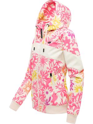 Leichte wasserdichte  Übergangsjacke mit Alloverprint "Nuggie Block Flower"
