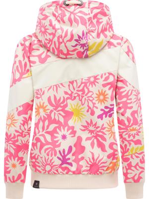 Leichte wasserdichte  Übergangsjacke mit Alloverprint "Nuggie Block Flower"