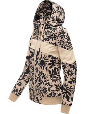 Leichte wasserdichte  Übergangsjacke mit Alloverprint "Nuggie Block Flower"