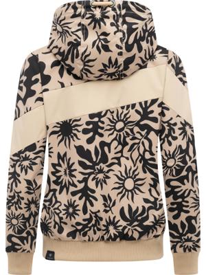 Leichte wasserdichte  Übergangsjacke mit Alloverprint "Nuggie Block Flower"