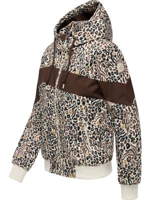 Wasserdichte Übergangsjacke mit Animalprint "Oggie Block Leo"
