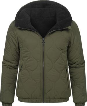 Wendejacke mit Plüsch- und gestepptem Material "Qaria"