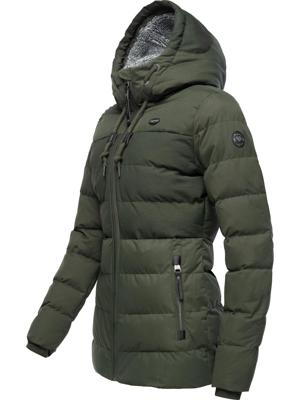 Lange Winter Steppjacke mit Kapuze "Quantic"