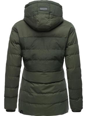 Lange Winter Steppjacke mit Kapuze "Quantic"