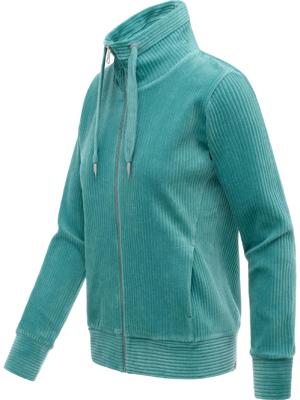 Sweatjacke aus weichem Kord in Samt-Haptik "Ronette Cordy"