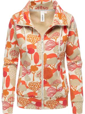 Sweatjacke mit Allover-Print "Ronette Print"