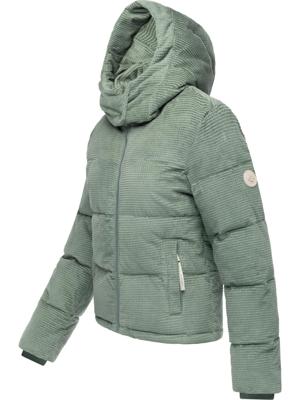 Wasserdichte Winterjacke aus Kord mit abnehmbarer Kapuze "Roobie Cordy"