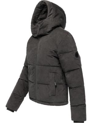Wasserdichte Winterjacke aus Kord mit abnehmbarer Kapuze "Roobie Cordy"