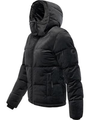 Winter Steppjacke in Samtoptik mit Kapuze "Roobie Velvet YOUMODO"