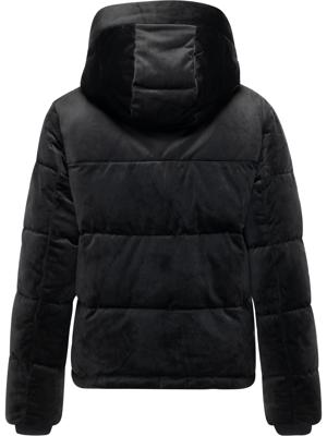 Winter Steppjacke in Samtoptik mit Kapuze "Roobie Velvet YOUMODO"