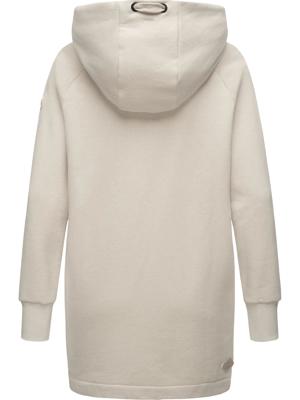 Langer Hoodie mit Kapuze und Gehschlitzen "Rowenna"