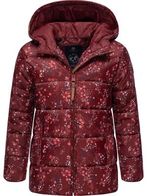 Lange Winter Steppjacke mit Kapuze "Roxanka Flowers"