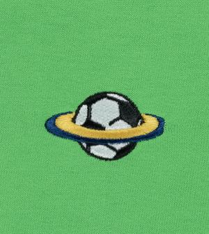 Boxy T-Shirt mit Fußball-Stickerei "Samms D Gots YOUMODO"