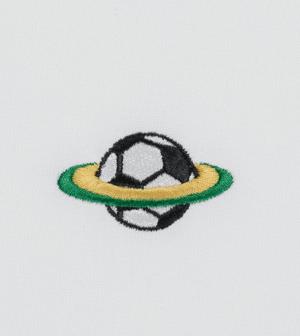 Boxy T-Shirt mit Fußball-Stickerei "Samms D Gots YOUMODO"