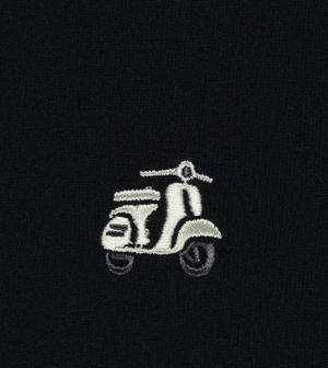 Boxy T-Shirt mit Retro-Roller-Stickerei "Samms F Gots YOUMODO"