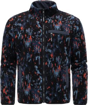 Kuschelige Fleecejacke mit Muster "Tawon Print"