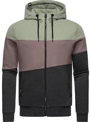 Sweatjacke im Colourblocking-Look "Trien"