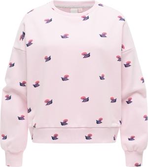 oversized Sweatshirt mit Allover-Print "Wuss Shells"