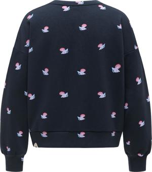 oversized Sweatshirt mit Allover-Print "Wuss Shells"