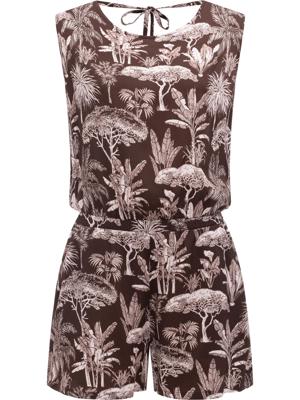 Kurzer Overall in Blumenprint "Zella"