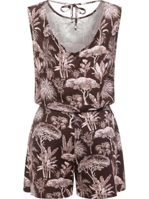 Kurzer Overall in Blumenprint "Zella"