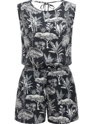 Kurzer Overall in Blumenprint "Zella"