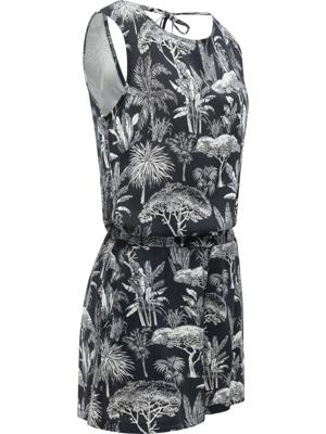 Kurzer Overall in Blumenprint "Zella"